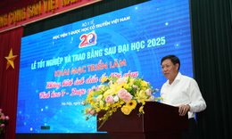 Học viện Y - Dược học cổ truyền Việt Nam khai trương Triển lãm ‘Những hình ảnh dấu ấn thời gian...' và tổ chức Lễ tốt nghiệp sau đại học