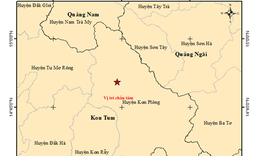 2 trận động đất liên tiếp vừa xảy ra sáng nay ở Kon Tum