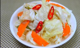 Cách làm dưa cải bắp ngon có lợi cho sức khỏe đường ruột