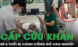 Cánh cổng đổ vào người, bé trai 6 tuổi mất nhiều máu, chấn thương nặng phải cấp cứu khẩn
