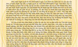 Chủ tịch tỉnh Kh&#225;nh H&#242;a gửi thư k&#234;u gọi người d&#226;n địa phương &#39;chung sức đồng l&#242;ng&#39;