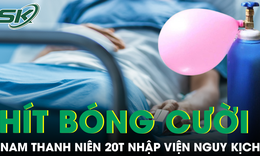 Hít hơn 50 quả bóng cười mỗi lần, thanh niên 20 tuổi nhập viện nguy kịch