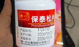 Bộ Y tế cảnh báo: Tuyệt đối không mua, bán, sử dụng thuốc chứa hoạt chất cấm Phenylbutazone