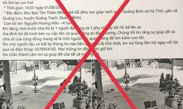 Giả mạo th&#244;ng tin bắt c&#243;c trẻ em để lừa đảo, k&#234;u gọi tiền từ thiện