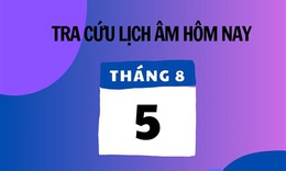 Lịch âm 5/8 - Âm lịch hôm nay 5/8 - Lịch vạn niên ngày 5/8/2025