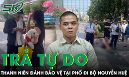 Thanh ni&#234;n đ&#225;nh bảo vệ ở phố đi bộ Nguyễn Huệ được trả tự do ngay tại t&#242;a
