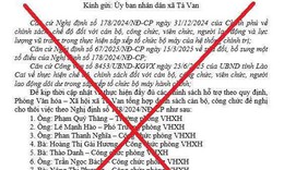 Sự thật về tờ trình cho thôi việc 9 cán bộ xã ở Lào Cai