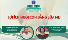 Truyền h&#236;nh trực tuyến: Lợi &#237;ch nu&#244;i con bằng sữa mẹ