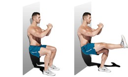 4 b&#224;i tập với tường gi&#250;p giảm t&#236;nh trạng mất cơ sau 45 tuổi