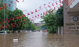 H&#224; Nội mưa d&#244;ng, cảnh b&#225;o nhiều điểm ngập lụt chiều nay