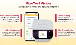 M&#225;y đo 4 chỉ số mỡ m&#225;u PixoTest Vision - Giải ph&#225;p theo d&#245;i sức khỏe th&#244;ng minh