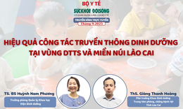 Truyền h&#236;nh trực tuyến: Hiệu quả c&#244;ng t&#225;c truyền th&#244;ng dinh dưỡng tại v&#249;ng DTTS v&#224; miền n&#250;i L&#224;o Cai