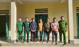 Tuần tra bi&#234;n giới, ph&#225;t hiện 4 đối tượng nhập cảnh tr&#225;i ph&#233;p