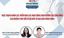 Truyền h&#236;nh trực tuyến: &#39;Thực trạng nh&#226;n lực triển khai c&#225;c hoạt động dinh dưỡng tại cộng đồng sau những thay đổi về bộ m&#225;y v&#224; địa giới h&#224;nh ch&#237;nh&#39;