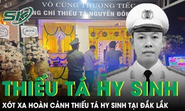 Vụ Thiếu t&#225; c&#244;ng an hy sinh: Vợ mang bầu 8 th&#225;ng ng&#227; quỵ, con trai 4 tuổi ngơ ng&#225;c chờ bố về