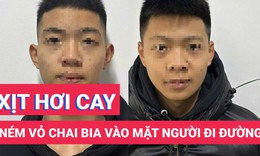 Kinh hãi cảnh 2 thiếu niên rượt đuổi, ném vỏ chai bia vào người đi đường để cướp xe máy