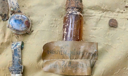 Thông tin mới vụ phát hiện hài cốt liệt sỹ cùng di vật và mảnh giấy ghi Nguyễn Minh Thuận