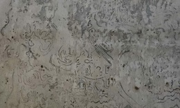 Lộ bức họa nghi bản đồ cổ sau lớp sơn tại di tích Khâm Thiên Giám