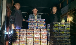 Đang vận chuyển trái phép 150 khối pháo nổ về quê để sử dụng thì bị bắt