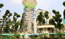 Diện mạo Hồ Con Rùa sau một tuần chỉnh trang