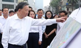 Tổng Bí thư, Chủ tịch nước Tô Lâm kiểm tra tiến độ thi công một số công trình, dự án trọng điểm của Thủ đô