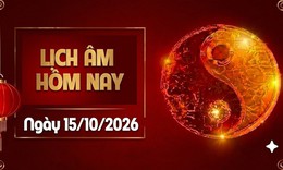 Âm lịch hôm nay 15/10 - Lịch âm 15/10 - Lịch vạn niên ngày 15/10/2026