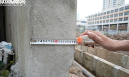 Nhà siêu mỏng, siêu méo 20cm xuất hiện trên tuyến đường Hà Nội