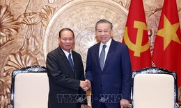 Tổng Bí thư, Chủ tịch nước Tô Lâm tiếp Thường trực Ban Bí thư Lào