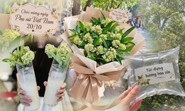 Loạt ảnh độc lạ về trend hoa sữa: Từ đồ uống đến quà tặng 20/10