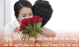 Lời chúc ngày Phụ nữ Việt Nam 20/10 tặng vợ yêu thương nhất