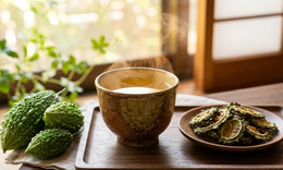 Vì sao người Nhật Bản uống trà mướp đắng mỗi ngày?