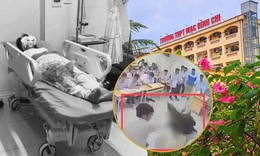 Bắt khẩn cấp nam sinh lao lên đánh cô giáo ngay trên bục giảng ở Hà Nội