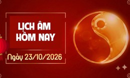 Âm lịch hôm nay 23/10 - Lịch âm 23/10 - Lịch vạn niên ngày 23/10/2026