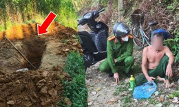 Ngăn chặn người đàn ông có ý định tự đào hố làm mộ cho mình