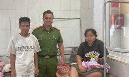 Đại úy công an hỗ trợ sản phụ chuyển dạ đến cơ sở y tế 
