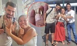 Vượt hơn 1.000 km trả nhẫn cưới cho đôi khách Tây làm rơi dưới biển Đà Nẵng