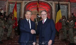 Thủ tướng Vương quốc Bỉ Bart De Wever chủ trì Lễ đón Tổng Bí thư, Chủ tịch nước Tô Lâm