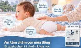 Bí quyết chọn bỉm mùa đông: Công nghệ chống tràn và khóa ẩm từ Mila