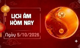 Âm lịch hôm nay 5/10 - Lịch âm 5/10 - Lịch vạn niên ngày 5/10/2026