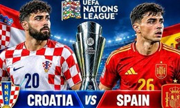 Lịch thi đấu bóng đá hôm nay ngày 6/10 - 7/10: Croatia đấu Tây Ban Nha