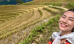Á hậu Hoàng Oanh có trải nghiệm đáng nhớ ở Mù Cang Chải