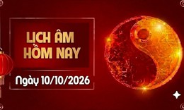 Âm lịch hôm nay 10/10 - Lịch âm 10/10 - Lịch vạn niên ngày 10/10/2026
