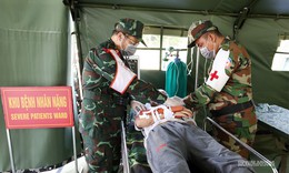 Trực thăng, quân y hợp sức cứu nạn trong tổng duyệt  diễn tập ba nước