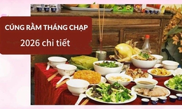 Văn khấn, mâm cúng Rằm tháng Chạp 2026 cầu bình an, tốt lành trước thềm năm mới