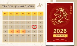 Lịch âm 14/2 - Âm lịch hôm nay 14/2 - Lịch vạn niên ngày 14/2/2026