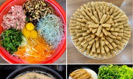 Tuyệt chiêu cuốn và rán nem giòn rụm không bị bục vỡ