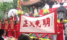 Khai bút đầu Xuân Bính Ngọ tại Đền thờ Vạn thế sư biểu Chu Văn An