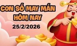 Con số may mắn hôm nay 25/2 -  số tài lộc 12 con giáp theo năm sinh