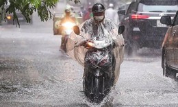 Cảnh báo mưa lớn kèm lốc sét nhiều khu vực