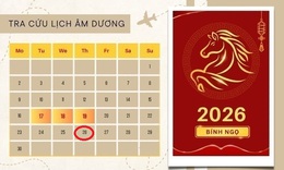 Lịch âm 26/2 - Âm lịch hôm nay 26/2 - Lịch vạn niên ngày 26/2/2026